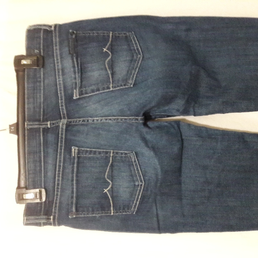 7 For All Mankind Women Denim Jeans Size 30 Booth Cut Dark Wash